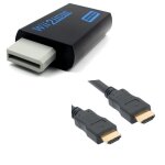 Adaptateur hdmi full hd pour nintendo wii - wii u - noir + c�ble hdmi 1, 5 m