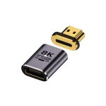 Adaptateur hdmi magntique 8k - transmission haute vitesse 48 gbit / s - prise magntique hdmi 2. 1 mle ...