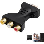 Adaptateur hdmi vers rca, convertisseur hdmi mle av 3rca femelle composite vido audio vers cvbs compatible ...