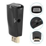 Adaptateur hdmi vers vga 1080p convertisseur audio vid�o num�rique vers analogique - pour xbox 360 ps3 ...