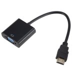 Adaptateur hdmi vers vga, convertisseur adaptateur hdmi vers vga plaqu� or full hd 1080p carte vid�o ...