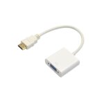 Adaptateur hdmi vers vga - connecter un �cran ou projecteur sans avoir une sortie hdmi - blanc - stra�e ...