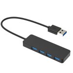Adaptateur hub 4 ports usb 3. 0 multiprise usb pour pc / cl usb / disque dur externe