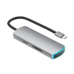 Adaptateur hub 6 en 1 de type c  4k hdmi, convertisseur de lecteur de carte numrique scuris tf