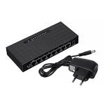 Adaptateur hub ethernet lan rj45 rapide, 8 ports, 10 / 100 mbps, 1 pi�ce, avec c�ble usb, pour r�seau ...