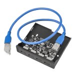 Adaptateur de hub pcie 1x vers usb 3. 0, 4 ports usb, panneau avant, avec support pci express Adaptateur de hub pcie 1x vers usb 3. 0, 4 ports usb, panneau avant, avec support pci express