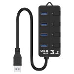 Adaptateur hub usb 3. 0 � 4 ports, pour ordinateur portable, notebook, pc, imprimante, commutateur de ...