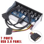 Adaptateur hub usb 3. 0 portable, 19 broches à 7 ports, 5gbs, cd rom, haute vitesse, panneau avant pour ... Adaptateur hub usb 3. 0 portable, 19 broches à 7 ports, 5gbs, cd rom, haute vitesse, panneau avant pour ...