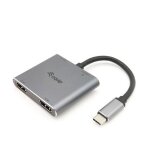 Adaptateur hub usb - c 4 en 1 double hdmi, usb 3. 0, 100 w usb pd Adaptateur hub usb - c 4 en 1 double hdmi, usb 3. 0, 100 w usb pd