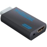 Adaptateur intelligent inf nintendo wii vers hdmi - full hd 1080p le noir