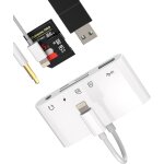 Adaptateur pour iphone(5en1)lightning chargeur cble vers 3. 5mm ecouteur auxiliaire audio jack lecteur ...