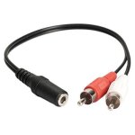 Adaptateur jack rca femelle à mâle, 3. 5mm, 1 / 8 '', stéréo, audio aux, séparateur de câble en y Adaptateur jack rca femelle à mâle, 3. 5mm, 1 / 8 '', stéréo, audio aux, séparateur de câble en y
