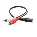 Adaptateur de jack rca femelle à mâle stéréo 3. 5mm, séparateur aux, câble audio y g1c4 Adaptateur de jack rca femelle à mâle stéréo 3. 5mm, séparateur aux, câble audio y g1c4