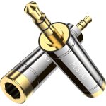 Adaptateur jack stro 3, 5 mm mle vers 6, 35 mm femelle pour amp adapter, guitars, speakers, tablet, ...