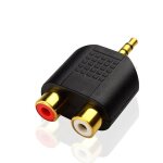 Adaptateur jack stro mle vers fiche femelle rca, sparateur m / f y, connecteur adaptateur audio rca, ...