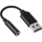Adaptateur jack usb, carte son externe, adaptateur jack usb audio vers jack 3, 5 mm pour ecouteurs pc ...