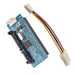 Adaptateur jm20330 22 broches mle vers ide pata 40 broches femelle, 2 pices / lot, sata - ide cartes ...