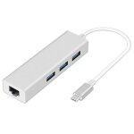 Adaptateur lan usb type - c vers usb 3. 0, hub ethernet gigabit rj45, carte rseau 10 / 100 / 1000 pour ...