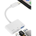 Adaptateur lightning micro sd lecteur cartes sd 4in1 chargeur carte lecteur usb 3. 0 jack cl tlcharger ...