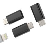 Adaptateur lightning a micro usb(3 pack) pour iphone apple femelle cble jack d'android mle cellule ...