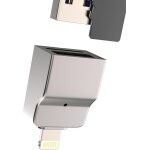 Adaptateur lightning otg 2 en 1 lecteur de carte micro sd et port usb pour apple pour iphone 14 13 12 ...