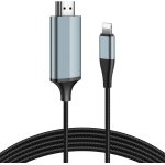 Adaptateur lightning vers hdmi 4. 0m pour iphone 14 / 13 / 12 & youtube vers tv - rsolution hd 1080p, ...