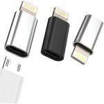 Adaptateur lightning vers micro usb (3 packs) pour apple iphone 14 13 pour ipad micro usb femelle cble ...