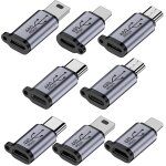 Adaptateur lightning vers usb c, adaptateur usb c, micro usb vers usb c, mini usb vers usb c, [pack de ...