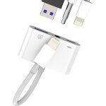 Adaptateur lightning vers usb casque 3. 5mm jack ecouteur et chargeur pour iphone prise auxiliaire audio ...