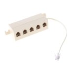 Adaptateur de ligne téléphonique rj11, prise 5 voies utile, prise modulaire pour téléphone, 1 pièce Adaptateur de ligne téléphonique rj11, prise 5 voies utile, prise modulaire pour téléphone, 1 pièce