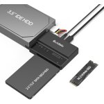 Adaptateur m. 2 vers sata, lecteur de disque dur usb 10 gbps, adaptateur pcie nvme, sata et ide, prend ...