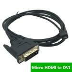Adaptateur micro hdmi vers dvi 24 + 1, c�ble de transfert vid�o hdtv plaqu� or, pour tablette pc, appareil ...
