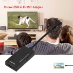 Adaptateur micro usb 2. 0 à convertisseur, carte vidéo externe pour téléphone samsung htc lg android, ... Adaptateur micro usb 2. 0 à convertisseur, carte vidéo externe pour téléphone samsung htc lg android, ...
