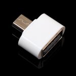 Adaptateur micro usb m�le vers usb 2. 0 femelle, convertisseur otg blanc pour tablette android