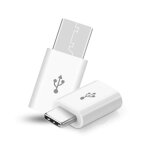Adaptateur micro usb vers type c pour sony xperia xperia xz2 convertisseur blanc