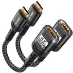 Adaptateur mini hdmi, ¿paquet de 2 adaptateur mini hdmi mle a hdmi femme avec 4k@60hz hdr 3d, compatible ...