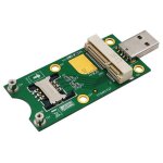 Adaptateur mini pci - e vers usb, avec fente pour carte sim, pour module wwan / lte