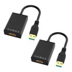 Adaptateur de moniteur multiple usb 1080 vers hdmi, 2x hd 3. 0 p, câble adaptateur usb vers hdmi, carte ... Adaptateur de moniteur multiple usb 1080 vers hdmi, 2x hd 3. 0 p, câble adaptateur usb vers hdmi, carte ...