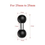 Adaptateur de montage de rotule 1 pouce, clip de guidon de moto vlo, support de rtroviseur pour gopro ...
