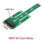 Adaptateur msata vers m. 2 ngff, carte de conversion 6. 0 gb / s, sata bus ssd b key vers msata male ...