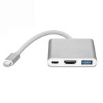 Adaptateur multiport usb - c pour usb 3. 0, usb - c (usb pd), compatible 4k hdmi