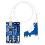 Adaptateur multiprise pci - e � 3 emplacements, 1x carte de d�rivation, mini itx � externe, avec c�ble ...