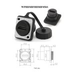 Adaptateur mural ¿tanche ¿ montage ¿ vis, type d vers usb 3. 0 type c rj45 cat6, connecteur compatible ... Adaptateur mural ¿tanche ¿ montage ¿ vis, type d vers usb 3. 0 type c rj45 cat6, connecteur compatible ...