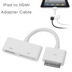 Adaptateur numrique av hdmi  hdtv pour le nouvel ipad (ipad 3) / ipad 2 / ipad / iphone 4 & 4s / ipod ...
