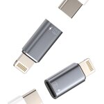 Adaptateur otg audio usb c vers lightning(lot de 2) iphone chargeur cable usbc femelle jack apple mle ...