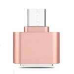 Adaptateur otg de type c vers usb 2. 0, pour smartphone, ordinateur portable, souris, manette de jeu, ...