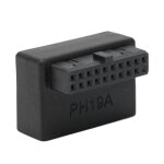 Adaptateur de panneau avant usb, prise de panneau avant, coude  90 , usb3. 0, 19 broches  20 broches, ...