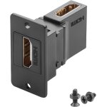 Adaptateur de panneau rectangulaire hdmi 4k - couplage coud  90 - hdmi 2. 0 femelle vers femelle - ...