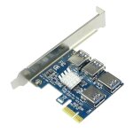 Adaptateur pci - e de 1 � 4 tours, emplacement pci - express, 1 � 16 x, usb 3. 0, prolongateur de carte ...