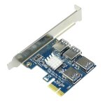 Adaptateur pci - e 1  pcie, pci express 4, 1x  16x, carte de multiplication usb 3. 0 pour ordinateur ...